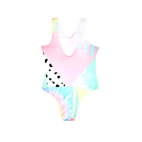 Hype Girls Pastel Collage One Piece Swimsuit (7-8 Years)