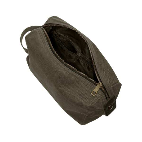 Quadra Heritage Leather Trim Toiletry Bag