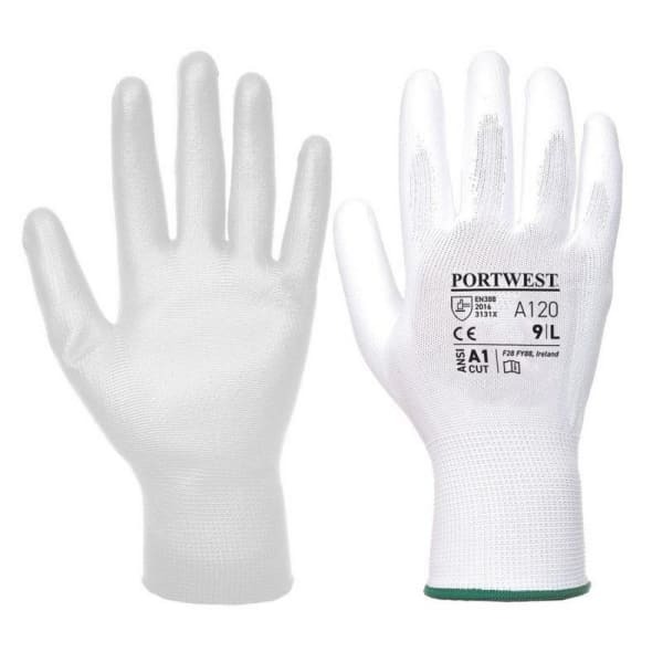 Portwest PU Palm Coated Gloves (A120) / Workwear (M)