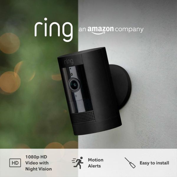 Ring Outdoor Battery Stick Up Cam - Black