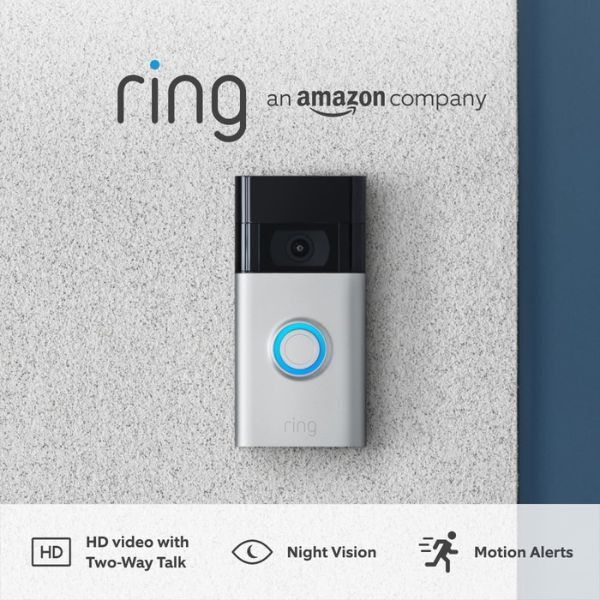 Ring Video Doorbell (Gen 2) - Satin Nickel