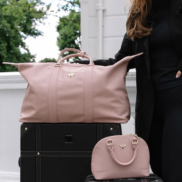 Alice Wheeler Pink Marylebone Weekend Bag