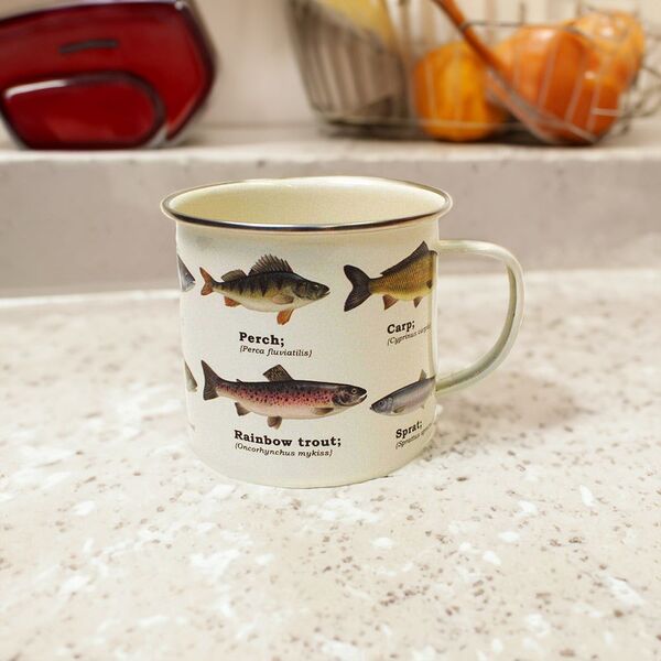 Gift Republic  Ecologie Fish Enamel Mug