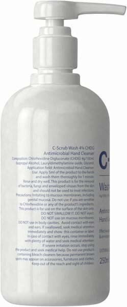 C-Scrub Antimicrobial Skin Cleanser - 250ml