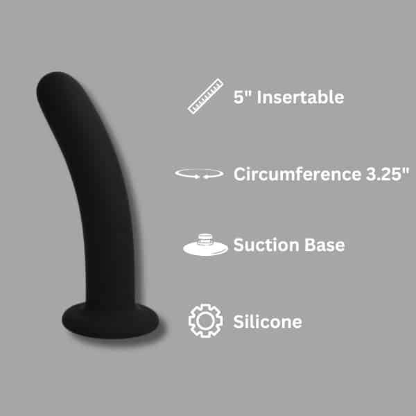 Loving Joy Slimline Silicone Dildo 5 Inch