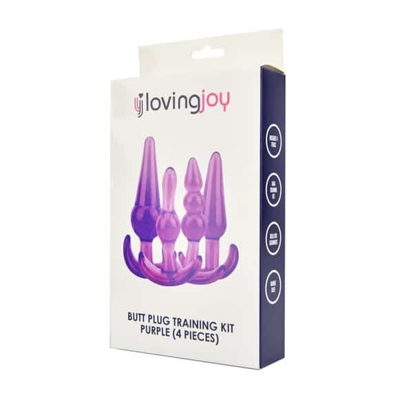 Loving Joy Butt Plug Training Kit Purple (4 Pack)