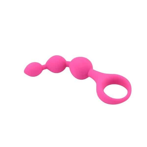 Loving Joy Triple Ripple Anal Beads Pink