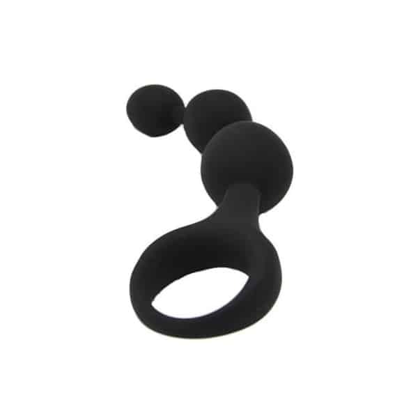 Loving Joy Triple Ripple Anal Beads Black