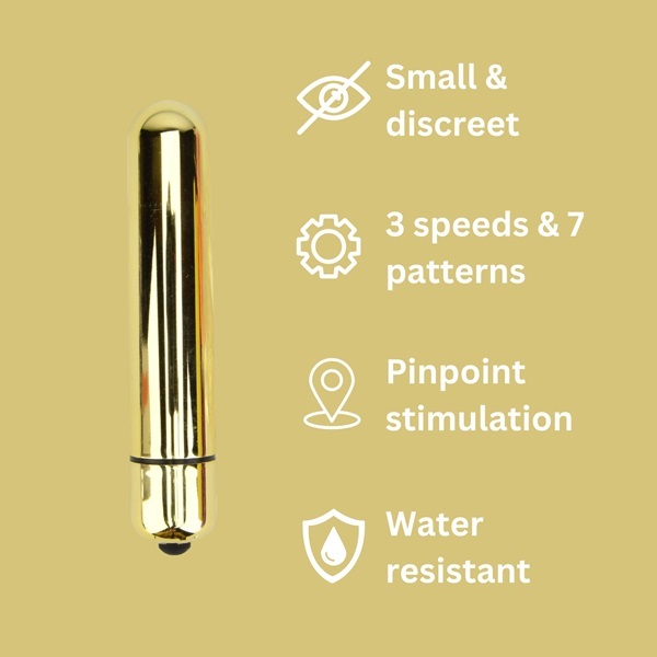 Loving Joy 10 Function Gold Bullet Vibrator