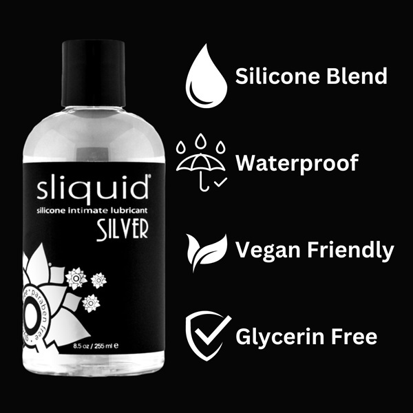 Sliquid Naturals Silver Silicone Lubricant 255ml