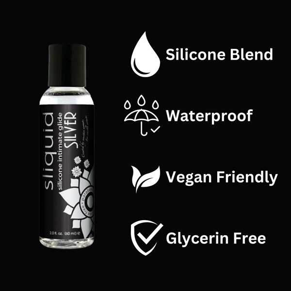 Sliquid Naturals Silver Silicone Lubricant 59ml