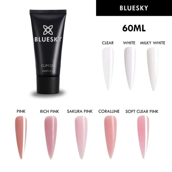 Bluesky Gum Gel - Soft Clear Pink - 60ml