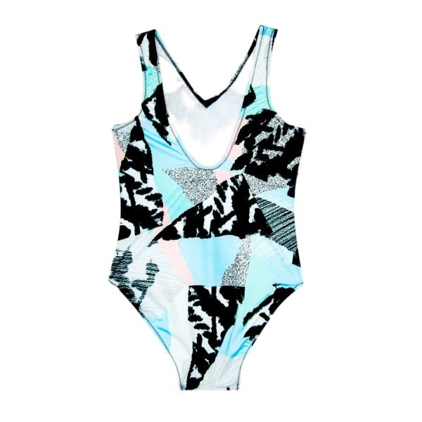 Hype Girls Pastel Abstract One Piece Swimsuit (5-6 Years)