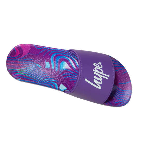 Hype Baby Girls Crazy Wave Script Sliders (5)