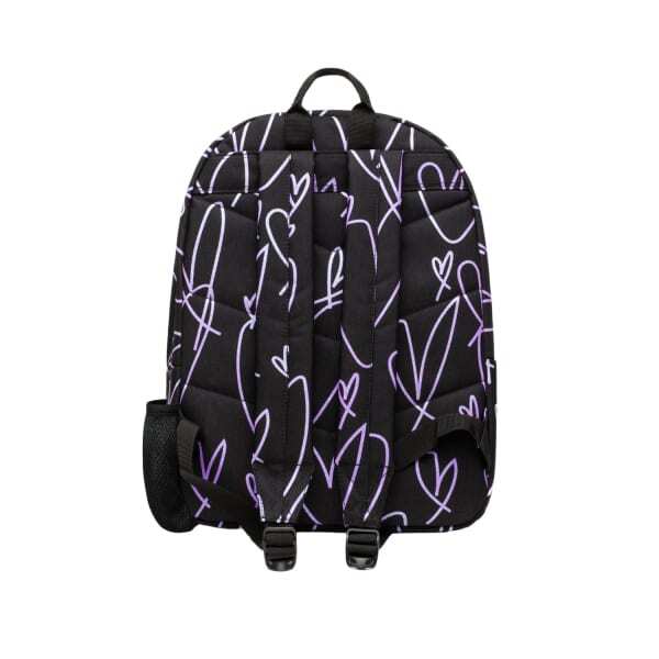 Hype Glitter Scribble Hearts Backpack