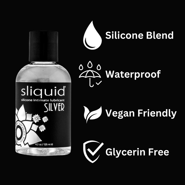 Sliquid Naturals Silver Silicone Lubricant 125ml