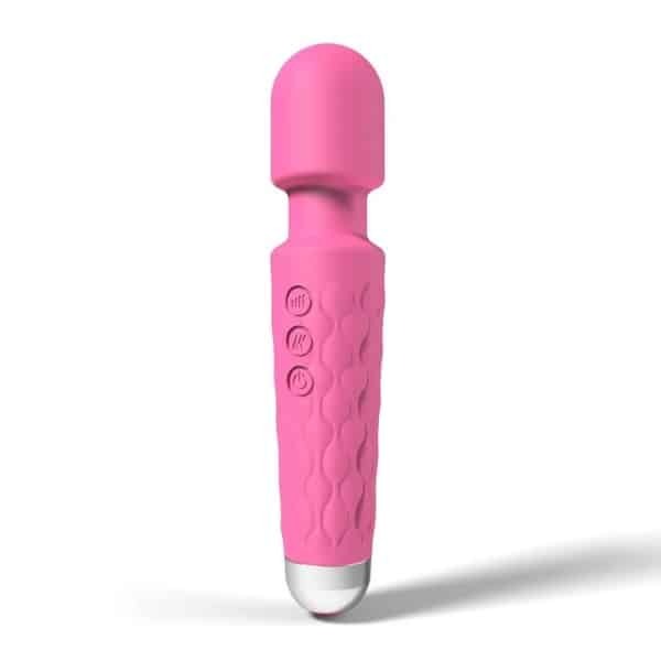 Loving Joy 20 Function Wand Vibrator Sex Toy Pink