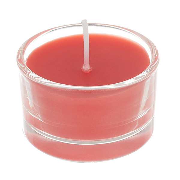 Livingandhome 6Pcs Vegetable Wax Scented Candle Set -Red