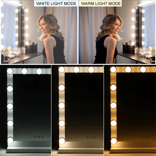 Livingandhome Hollywood Lighted Makeup Mirror 42x54.5cm