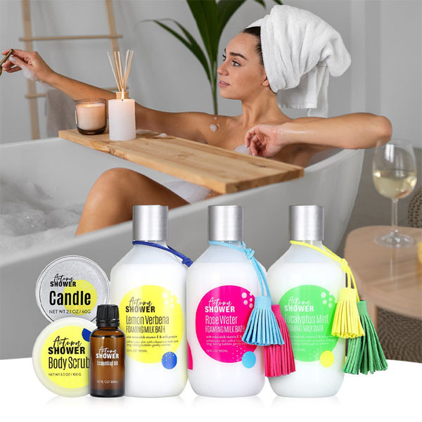 Livingandhome 6pcs Epsom Salt Bubble Bath Kit