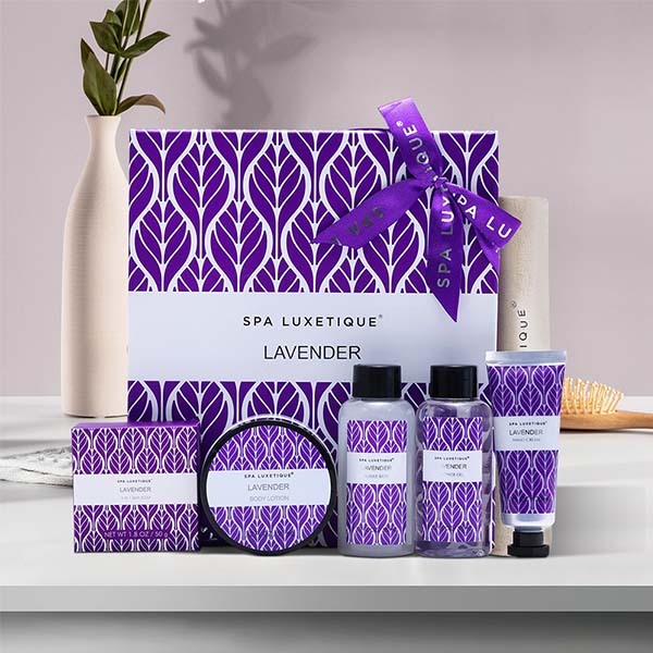 Livingandhome 6pcs Lavender Spa Bath Gift Set