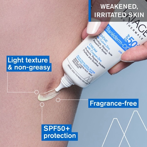 Uriage Bariéderm-CICA Cream With Copper-Zinc SPF50+ 40ml