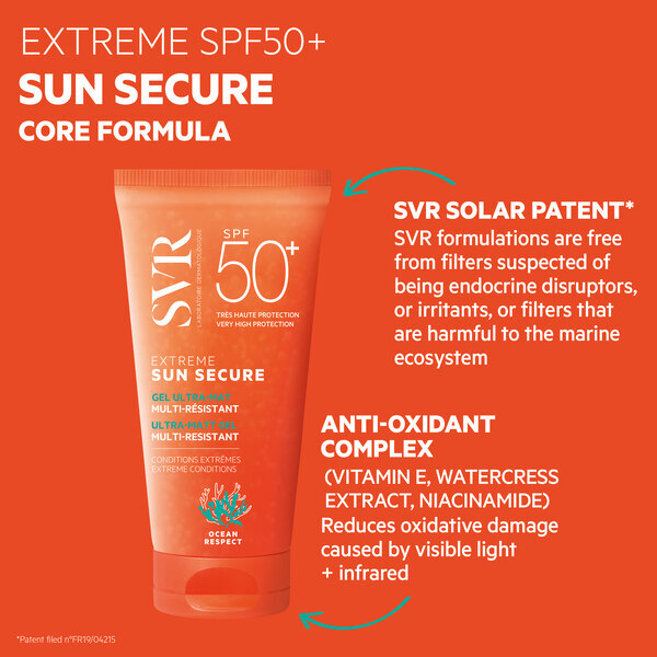 SVR SUN SECURE SPF50+ Extreme - Matte Gel  Sunscreen 50ml