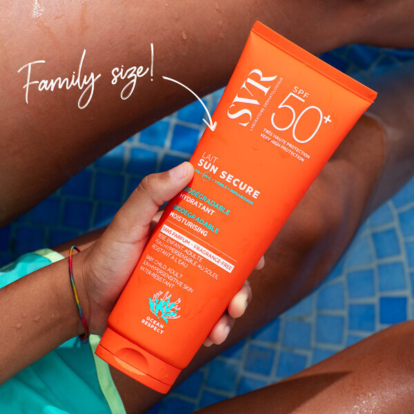 SVR SUN SECURE SPF 50+ Face & Body Milk, Unscented 250ml