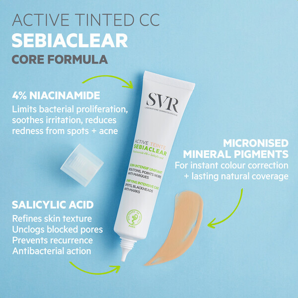 SVR SEBIACLEAR ACTIVE Perfecting Anti-Blemish CC Cream 40ml