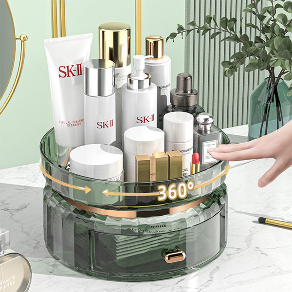 Livingandhome 360° Rotating Makeup Organizer