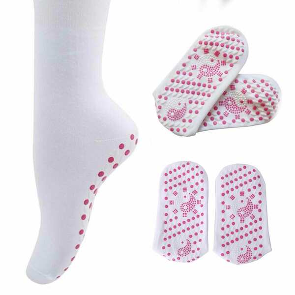 Envie Tourmaline Magnetic Health Socks, White