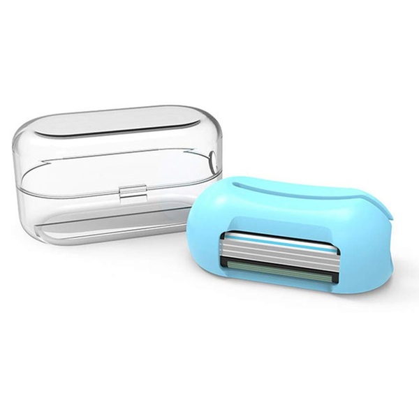 Envie 2in1 Finger Shaver Mini Razor Toothbrush Cover, Blue