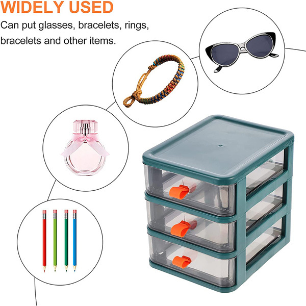 Livingandhome Drawer-Style Stationery Cosmetic Storage Box