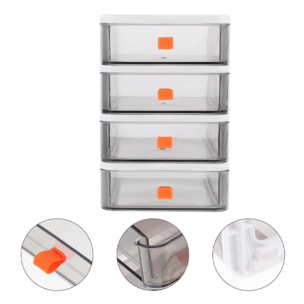 Livingandhome Drawer-Style Stationery Cosmetic Storage Box