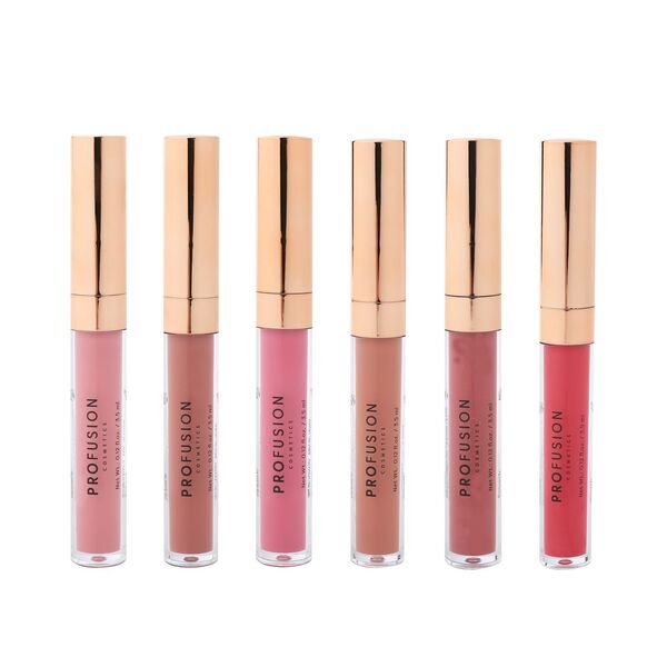 Profusion Cosmetics Glossy Pout 6 PC Lip Gloss Set