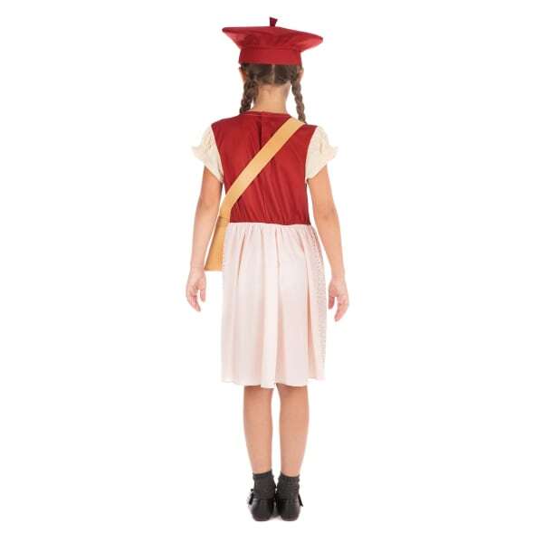 Bristol Novelty rens/Girls Evacuee Schoolgirl Costume (M)