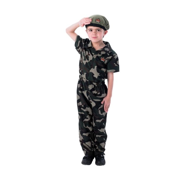 Bristol Novelty Kids Soldier Costume (3-4 Years)