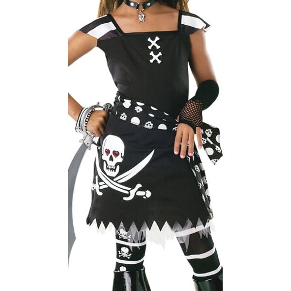 Bristol Novelty Girls Scar- Let Pirate Costume (S)