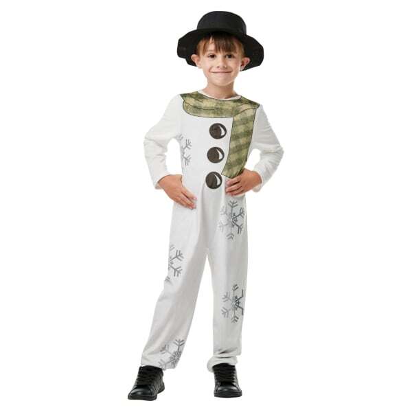 Bristol Novelty Kids Snowman Costume (5-6 Years)