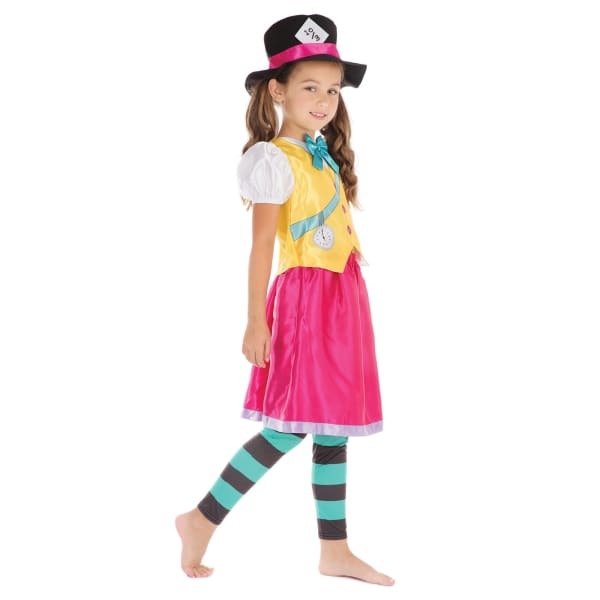 Bristol Novelty rens/Girls Mad Hatter Girl Costume (S)