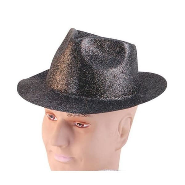 Bristol Novelty Unisex Glitter Trilby Hat