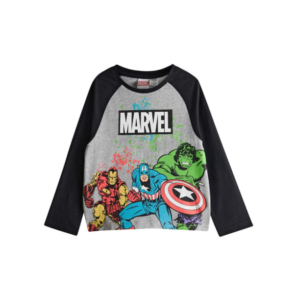 Marvel Avengers Boys Printed Long Pyjama Set (4-5 Years)