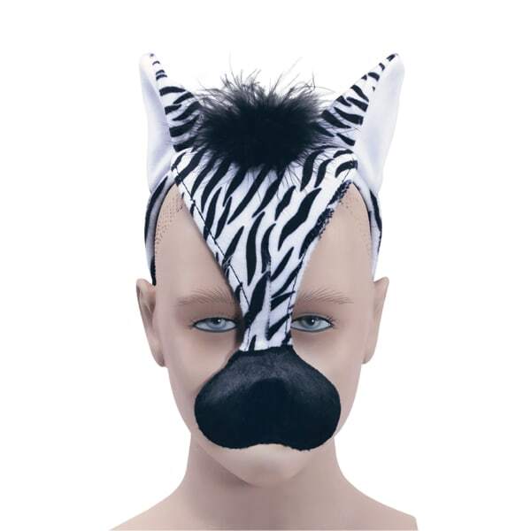 Bristol Novelty Adults Unisex Zebra Mask With Sound