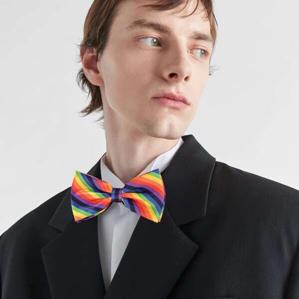 Bristol Novelty Rainbow Coloured Bow Tie