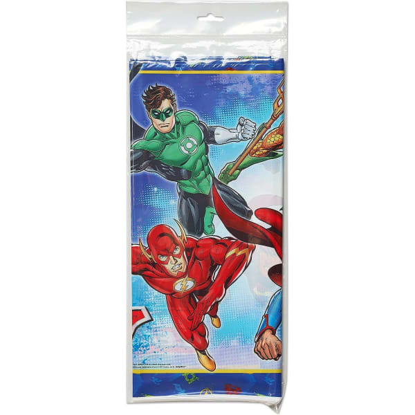 Justice League Plastic Characters Party Table Cover