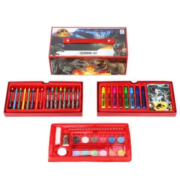 Jurassic World Dominion Tool Box Colouring Set (52pcs)