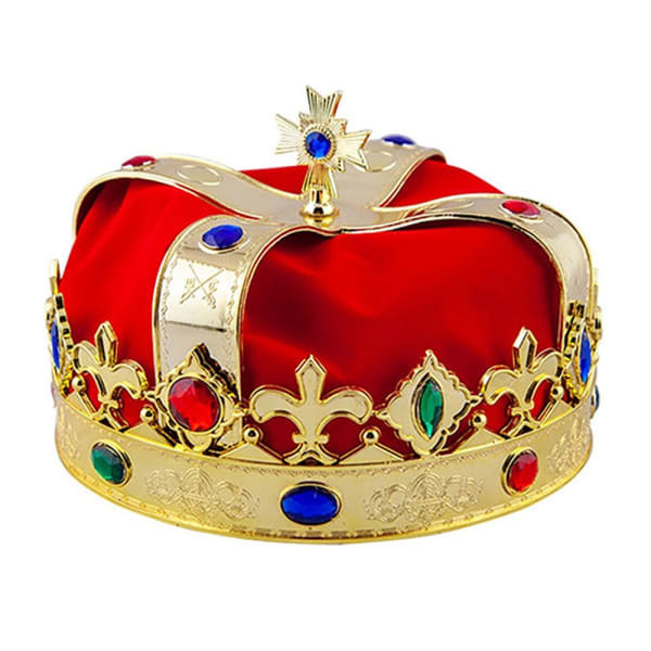 Bristol Novelty Unisex Faux Gem Kings Crown