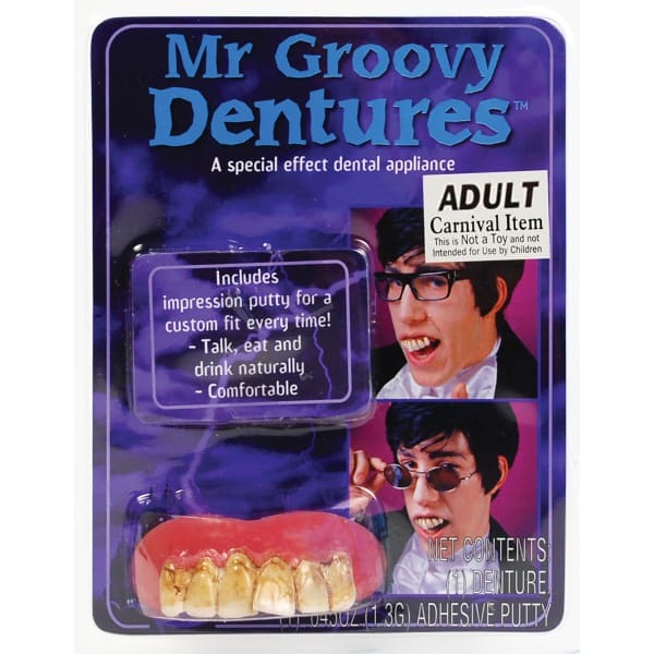 Mr Groovy Dentures Fake Teeth With Impression Putty