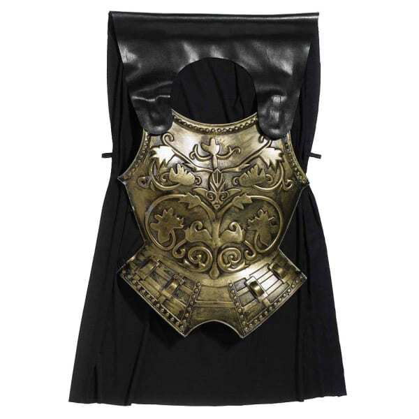 Bristol Novelty Mens Roman Chest Plate With Cape