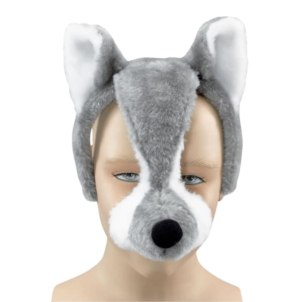 Bristol Novelty Unisex Kids/ren Plush Wolf Mask With Sound